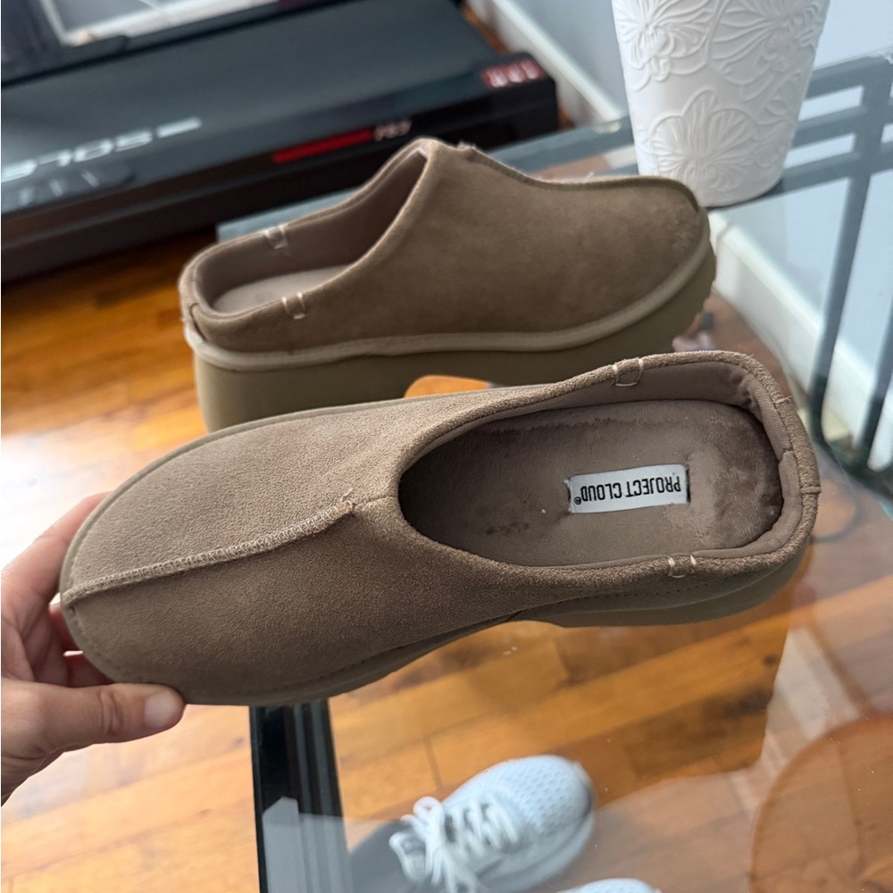 Project Cloud Brown Suede Mules Never wore